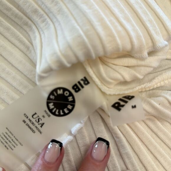 NWT Simon Miller Kai Cutout Top in Macadamia - Picture 10 of 14